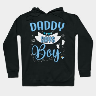 dad says Boy cute baby matching family party Hoodie